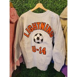 vtg 90s CHAMPION REVERSE WEAVE Crewneck Large // embroidery sportswear athletic